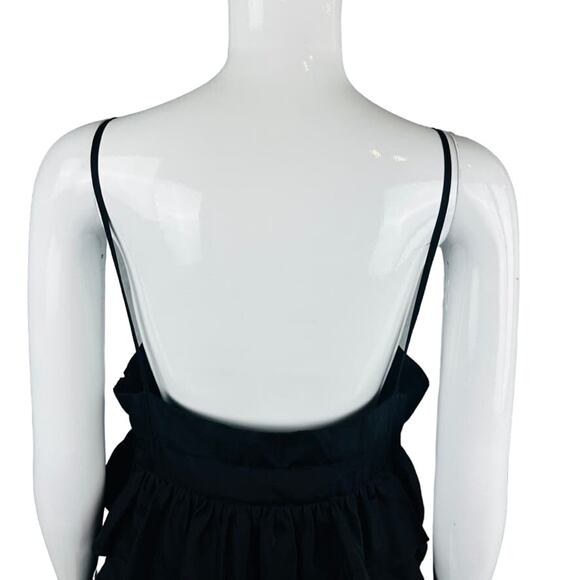 Barneys New York CO-OP Womans Sz 8 Dress Silk Tier Ruffles Little Black Dress - Picture 8 of 9